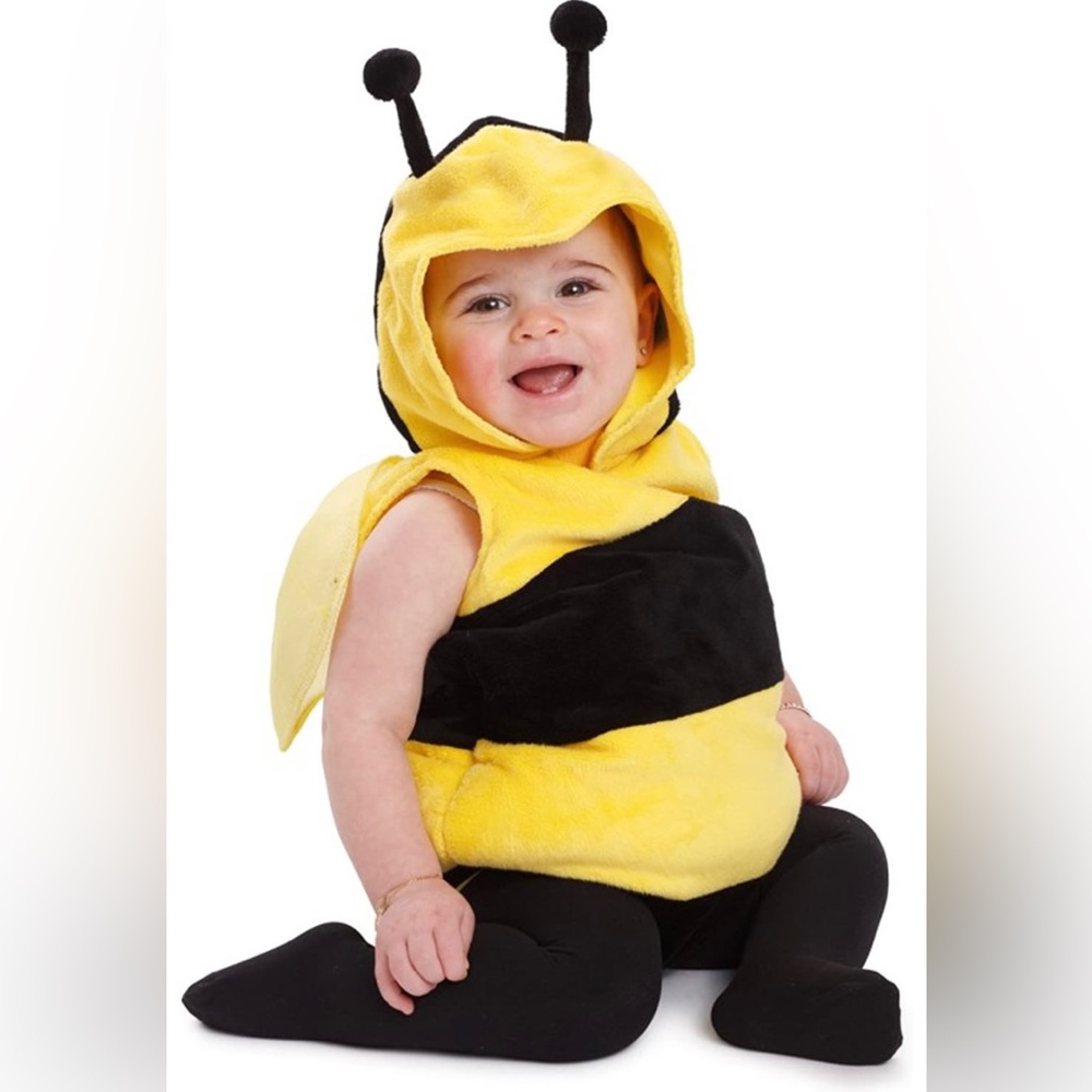 Dress-Up Bee Costume - Baby Fuzzy Bumblebee Costume - Halloween Outfit